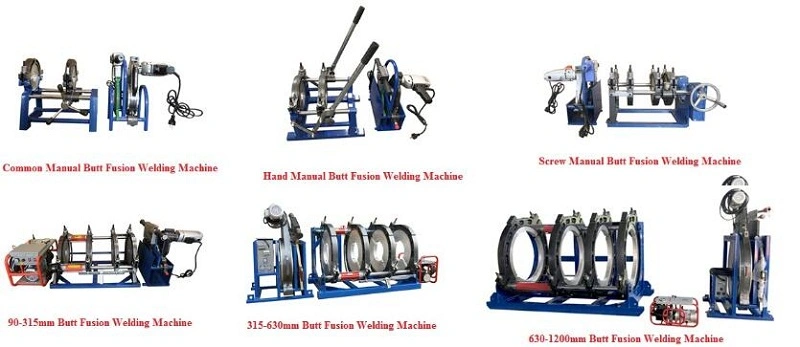 40mm-160mm 2 Rings Manual PE Butt Fusion Welding Machine/HDPE Hot Plate Welding Machine/HDPE Pipe Jointing Machine