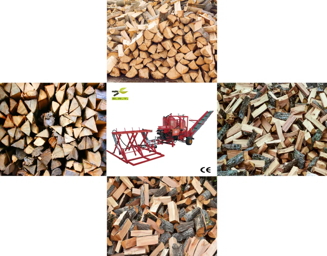 Good Price 30t Honda Petrol Engine Chainsaw Firewood Processor Log Splitter Wood Cutter